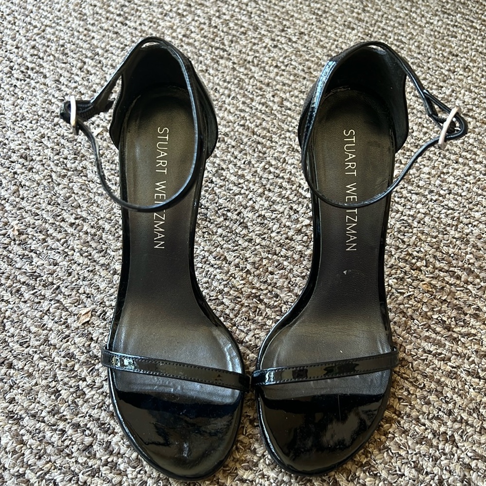 Stuart Weitzman NudistSong Patent Leather Heels size 6.5